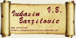 Vukašin Barzilović vizit kartica